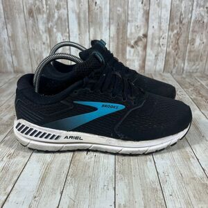 Brooks Ariel 20 Women's Running Shoes‎ Wide Black Blue Athletic Sneakers
